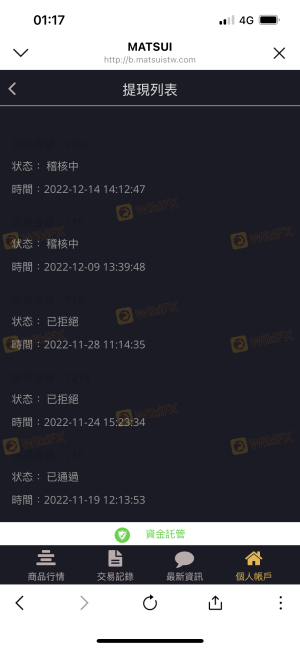 Unable to withdraw